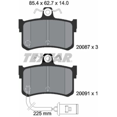 Textar Remblokken Honda Legend Rover 800 - Scheibenbremse Textar Remblokken Honda Legend Rover 800 - Scheibenbremse