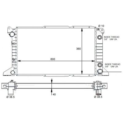 NRF 59132 Aluminium Koelribben Radiator voor Ford Transit Mk4 - Radiator NRF 59132 Aluminium Koelribben Radiator voor Ford Transit Mk4 - Radiator
