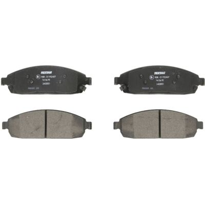 Remblokset TEXTAR 2425001, voor Remblokset TEXTAR 2425001, voor