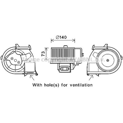 AVA COOLING RT8594 Elektrische Motor - Ventilator Binnenruimte AVA COOLING RT8594 Elektrische Motor - Ventilator Binnenruimte