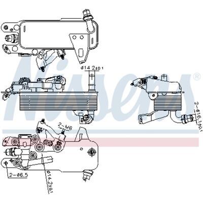 NISSENS 91480 Aluminium Watergekoelde Oliekachel - Radiator NISSENS 91480 Aluminium Watergekoelde Oliekachel - Radiator