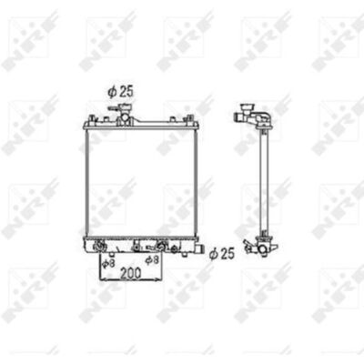 Radiator, motorkoeling NRF 53445 Radiator, motorkoeling NRF 53445