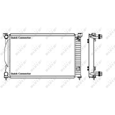 Aluminium radiator voor Audi A4 B6/B7 Seat Exeo ST 1.8-2.0 TFSI - Koelsysteem Aluminium radiator voor Audi A4 B6/B7 Seat Exeo ST 1.8-2.0 TFSI - Koelsysteem