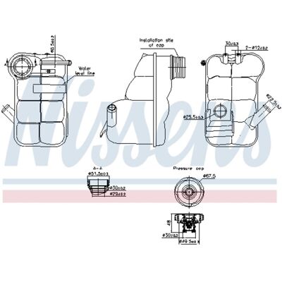 NISSENS 996350 - Expansietank - Land Rover NISSENS 996350 - Expansietank - Land Rover