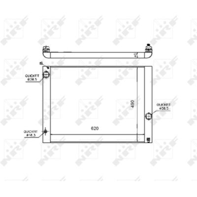 NRF 53724 Aluminium Radiator - BMW Compatibel NRF 53724 Aluminium Radiator - BMW Compatibel