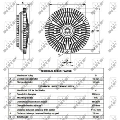 NRF Model 49532 Visco-koppeling voor Mercedes-Benz T1 NRF Model 49532 Visco-koppeling voor Mercedes-Benz T1
