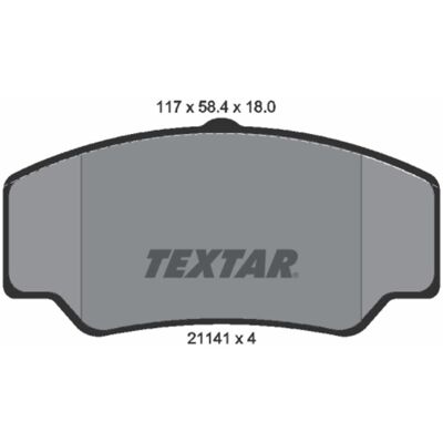 Textar Ford Transit Voorremblokken - Remsystemen Textar Ford Transit Voorremblokken - Remsystemen