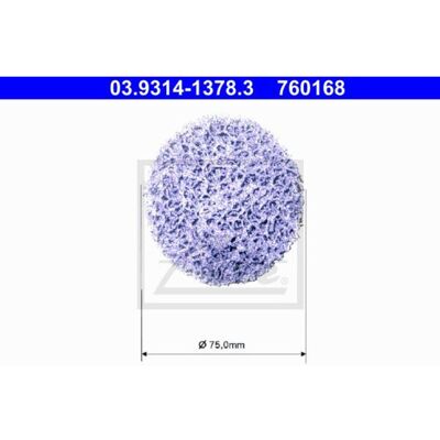ATE wielnavenreiniger set - Paars - 75mm - 03.9314-1378.3 ATE wielnavenreiniger set - Paars - 75mm - 03.9314-1378.3
