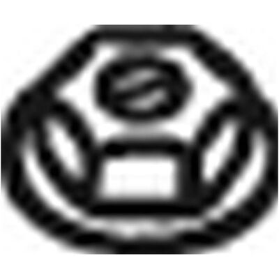 Bosal uitlaatspriemmoer - M6 DIN 980 V/8 Cu - 258-326 Bosal uitlaatspriemmoer - M6 DIN 980 V/8 Cu - 258-326