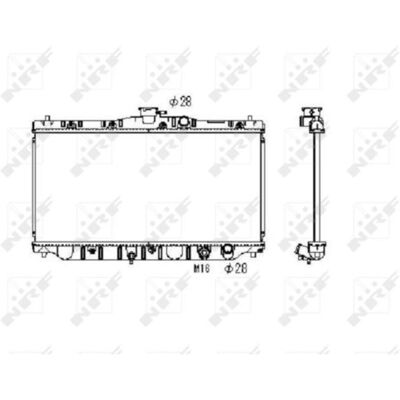 NRF 536711 Aluminium Radiator voor Honda Accord 3 & Prelude 3 NRF 536711 Aluminium Radiator voor Honda Accord 3 & Prelude 3