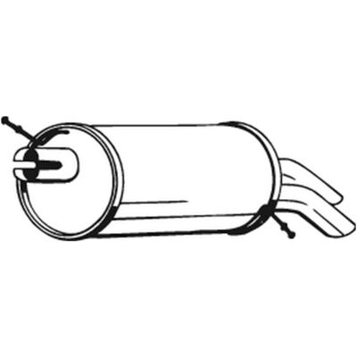 BOSAL Achteruitlaatdemper VW, Ford, Seat - Silencer / Muffler BOSAL Achteruitlaatdemper VW, Ford, Seat - Silencer / Muffler