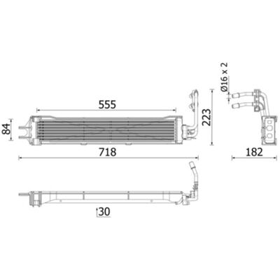 MAHLE CLC 333 000P - Automatische transmissiekoeler MAHLE CLC 333 000P - Automatische transmissiekoeler