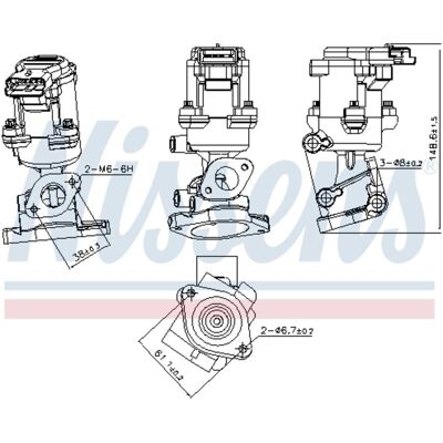 NISSENS 98240 - EGR Klep NISSENS 98240 - EGR Klep