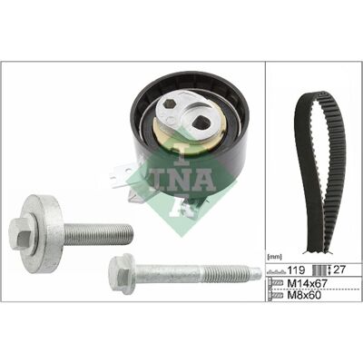 Schaeffler Ina Distributieriemset INA 530 0607 10 Schaeffler Ina Distributieriemset INA 530 0607 10