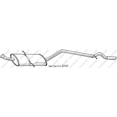 Bosal 291-429 Achteruitlaatdemper - Uitlaatdemper Bosal 291-429 Achteruitlaatdemper - Uitlaatdemper