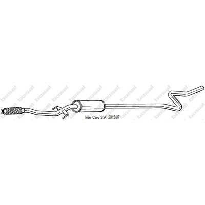 BOSAL Model 292-053 Tussenstuk uitlaatdemper voor Peugeot & Citroën BOSAL Model 292-053 Tussenstuk uitlaatdemper voor Peugeot & Citroën