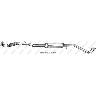 BOSAL 292-005 Intermediaire Demper - Uitlaatonderdeel voor Chevrolet Matiz BOSAL 292-005 Intermediaire Demper - Uitlaatonderdeel voor Chevrolet Matiz