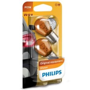 P27/7w lamp PHILIPS PY21W Premium 12V/21W, 2 Stuk P27/7w lamp PHILIPS PY21W Premium 12V/21W, 2 Stuk