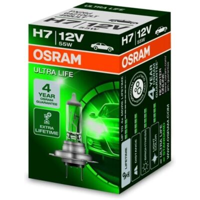 Ams-Osram Lamp Halogeen OSRAM H7 Ultra Life 12V, 55W Ams-Osram Lamp Halogeen OSRAM H7 Ultra Life 12V, 55W