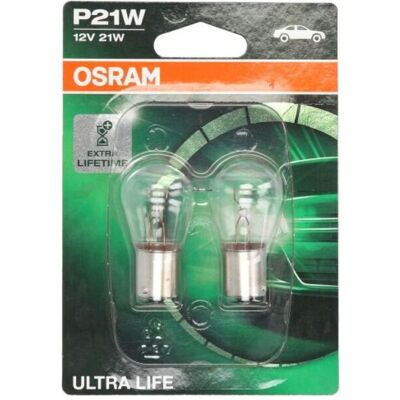 Ams-Osram P27/7w lamp OSRAM P21W Ultra Life 12V/21W, 2 Stuk Ams-Osram P27/7w lamp OSRAM P21W Ultra Life 12V/21W, 2 Stuk