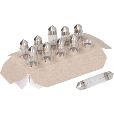Gloeilamp PHILIPS Vision C10W 24V, 10W, 10 Stuk Gloeilamp PHILIPS Vision C10W 24V, 10W, 10 Stuk