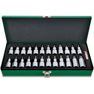 TOPTUL 1/2 inch socket set - TORX, SPLINE, PH bits TOPTUL 1/2 inch socket set - TORX, SPLINE, PH bits