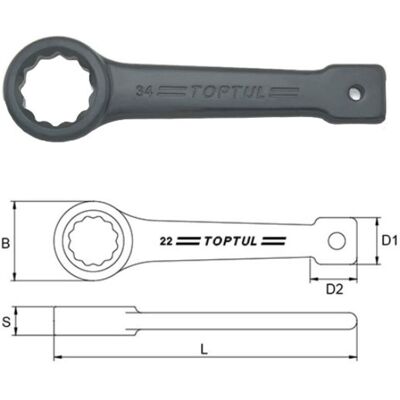 TOPTUL AAAR3333 - 33mm Sleutel TOPTUL AAAR3333 - 33mm Sleutel