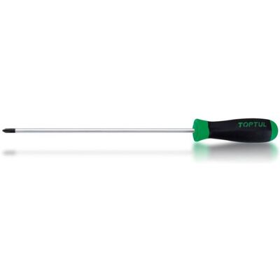TOPTUL PH2 Schroevendraaier - Phillips, 300mm, Extra Lang TOPTUL PH2 Schroevendraaier - Phillips, 300mm, Extra Lang