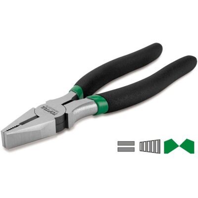 TOPTUL Plooien 8 inch, Universeel, Recht knipvlak TOPTUL Plooien 8 inch, Universeel, Recht knipvlak