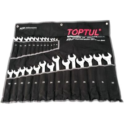 Combinatie sleutel set TOPTUL 26 stuks(6 mm-30mm,32 mm) open Combinatie sleutel set TOPTUL 26 stuks(6 mm-30mm,32 mm) open