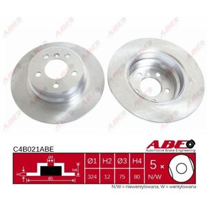Achterkant Volledig Koolstof Remschijf ABE C4B021ABE - Remschijf Achterkant Volledig Koolstof Remschijf ABE C4B021ABE - Remschijf