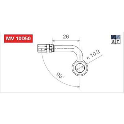TRW MV10D50S - Remleiding Connector TRW MV10D50S - Remleiding Connector