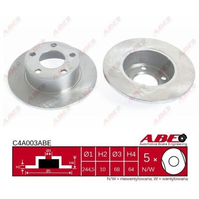 Achterste volle schijfrem C4A003ABE - Remonderdeel Achterste volle schijfrem C4A003ABE - Remonderdeel