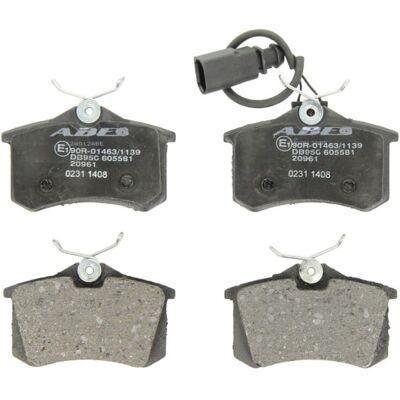 Remblokset ABE C2W012, achter Remblokset ABE C2W012, achter