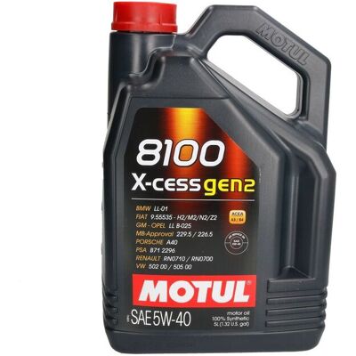Motul 8100 X-CESS GEN2 5W-40 Motorolie - Motorolie Motul 8100 X-CESS GEN2 5W-40 Motorolie - Motorolie