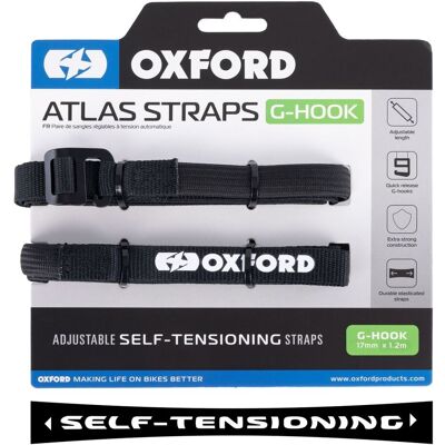 Oxford B-Clip Bagagestraps - 17mm x 1,2m Oxford B-Clip Bagagestraps - 17mm x 1,2m