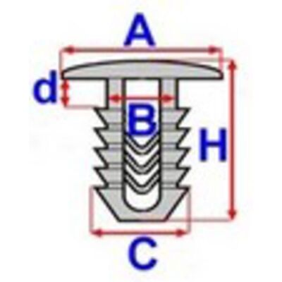 ROMIX Body Clips Set voor Alfa Romeo, Fiat, Lancia - Carrosserie clips ROMIX Body Clips Set voor Alfa Romeo, Fiat, Lancia - Carrosserie clips