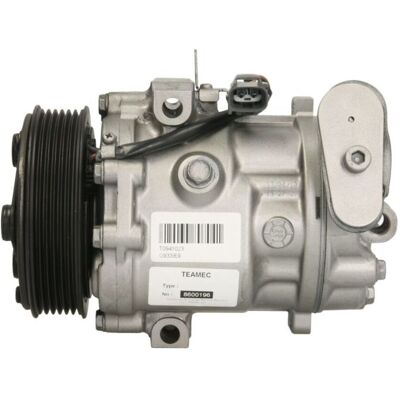 TEAMEC 8600196 Airconditioning Compressor - 12V, 6 Groeven, PAG 100 Olie TEAMEC 8600196 Airconditioning Compressor - 12V, 6 Groeven, PAG 100 Olie