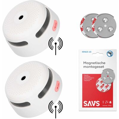 X-Sense XS01-W Rookmelder 2-pack + SAVS® Montageset X-Sense XS01-W Rookmelder 2-pack + SAVS® Montageset