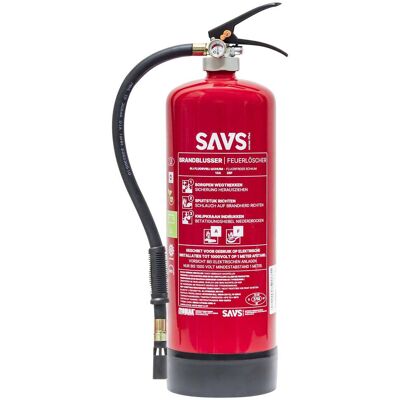 SAVS Lithium brandblusser schuim 6 Liter AF Fluorvrij SAVS Lithium brandblusser schuim 6 Liter AF Fluorvrij