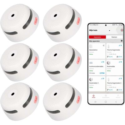 X-Sense XS01-WX Rookmelder - Slimme melder WiFi - 6-pack X-Sense XS01-WX Rookmelder - Slimme melder WiFi - 6-pack