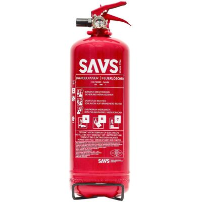SAVS Brandblusser poeder 2 kg SAVS Brandblusser poeder 2 kg