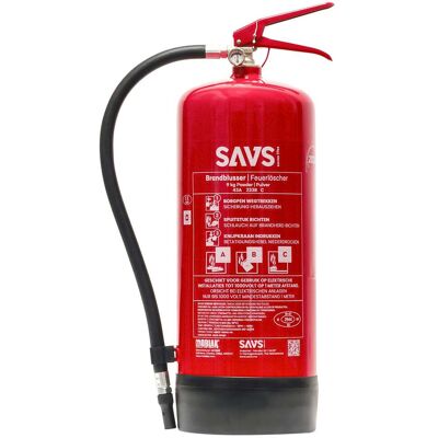 SAVS Brandblusser poeder 9 kg SAVS Brandblusser poeder 9 kg