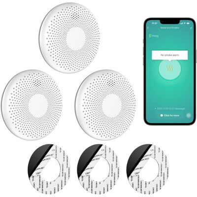 SAVS CS11W Combimelder Slim - Tuya 3-pack SAVS CS11W Combimelder Slim - Tuya 3-pack