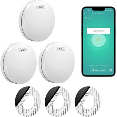SAVS SM11W Rookmelder Slim - Tuya 3-pack SAVS SM11W Rookmelder Slim - Tuya 3-pack