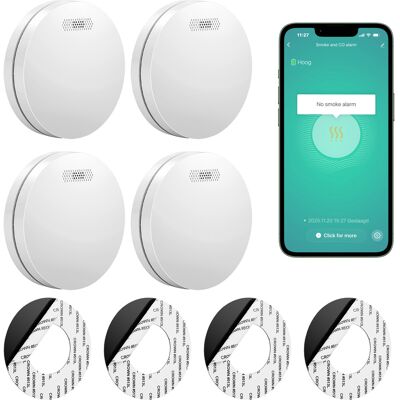 SAVS SM11W Rookmelder Slim - Tuya 4-pack SAVS SM11W Rookmelder Slim - Tuya 4-pack
