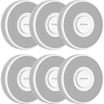 X-Sense XS0B-MR Rookmelder Link+ Pro - Gesproken meldingen 6-pack X-Sense XS0B-MR Rookmelder Link+ Pro - Gesproken meldingen 6-pack