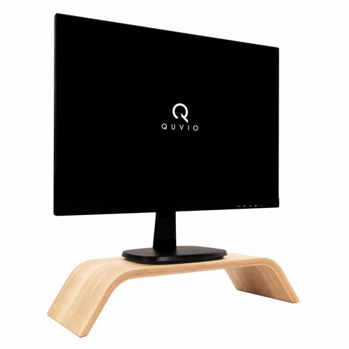 QUVIO Monitorstandaard - Bamboe