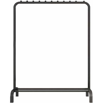 QUVIO Kledingrek met schoenen opbergruimte - 40 x 110 x 150 cm - Zwart QUVIO Kledingrek met schoenen opbergruimte - 40 x 110 x 150 cm - Zwart