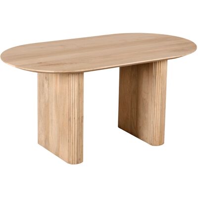 Lewis & Loft Eettafel Lynn - FSC®-gecertificeerd mangohout - Ovaal - 160x90 cm - Naturel Lewis & Loft Eettafel Lynn - FSC®-gecertificeerd mangohout - Ovaal - 160x90 cm - Naturel
